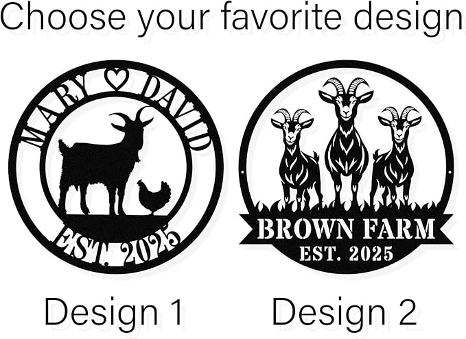 Personalized Chicken And Goat Farm Signs, Goat Farm Sign, Custom Hen House - Image 2