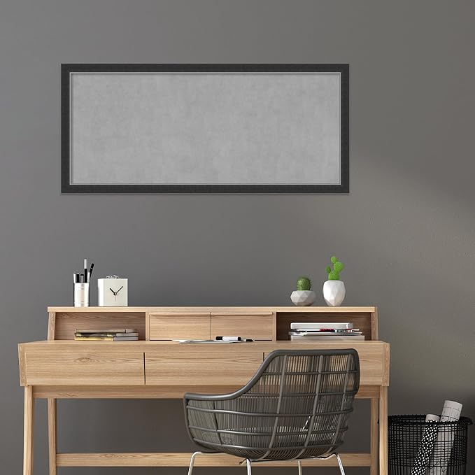 Amanti Art Black Framed Magnetic Board 23x51 Oversize Vision Board - Image 5