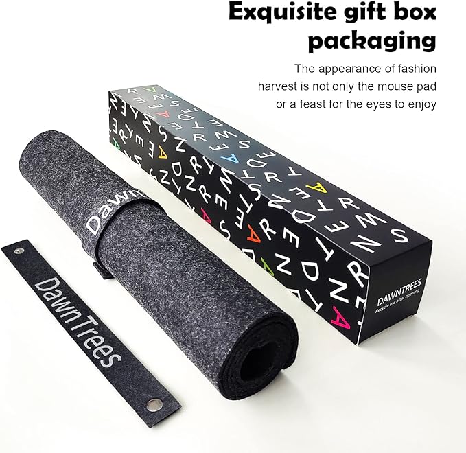 Large Felt Desk Mat, 39.4''x19.69'' Non-Slip Desk Mat, Desk Pad Protector - Image 6