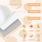 Phomemo 50mm T02 M02 White Thermal Sticker Paper, 3Rolls | Labels Sticker Paper Receipt Printer Paper, For T02 M02 M02X S002 AHM2 X6 D21 Mini Sticker Printer