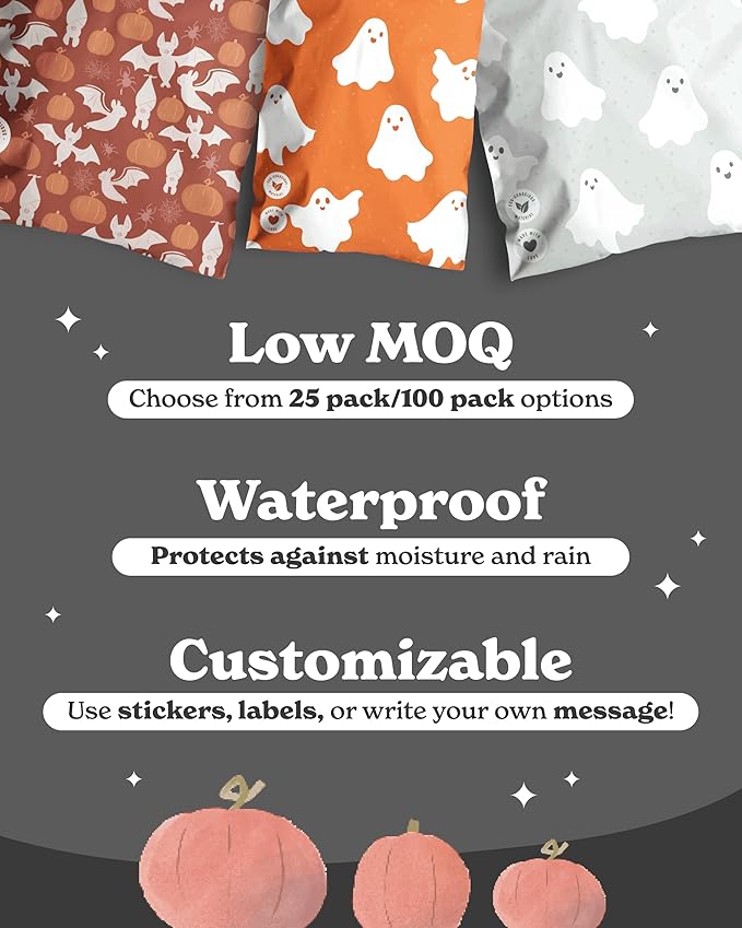 Poly Mailers 6 x 9 Inch- 100 pack Biodegradable Shipping Bags - Image 3
