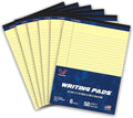 Woodlake Legal Pads 8.5 "x 11" – 6‑Pack, Wide Ruled, Premium Yellow Paper Pad by Unknown