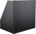 KINGFOM 4-Slot Wood Leather Document Files Holder Rack Stand Desk Files - Image 6