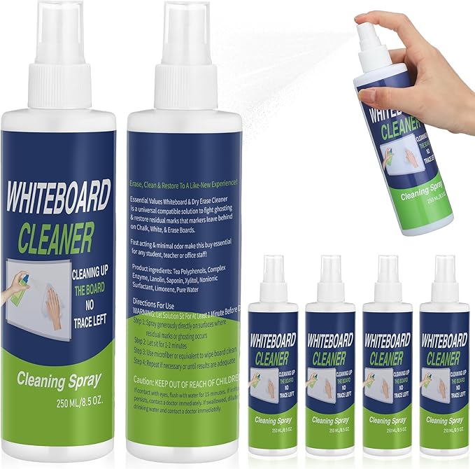 Swiffen 6 Pack Whiteboard Cleaner Spray Bottle 8.5oz Dry Erase Board Surface by Swiffen
