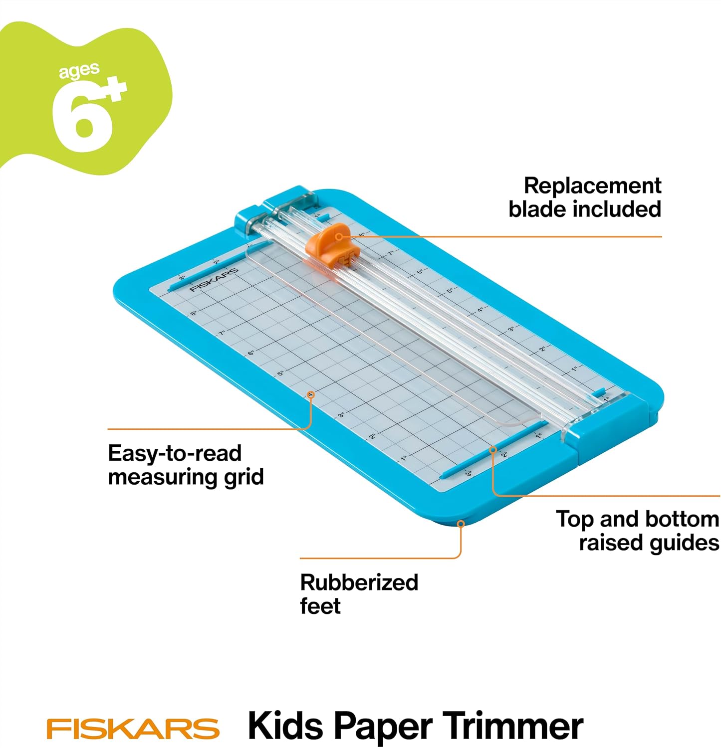 Fiskars 7" x 11.5" Kids Junior Paper Trimmer for Crafts & School Projects