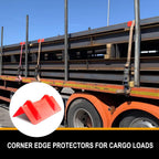 ENJ 20 Pack Flatbed Edge Protectors for Cargo Loads Corner Protectors Flatbed Used Together with Webbing to Protect Cargo, Red | Corner Protectors Flatbed Used Together with Webbing to Protect Cargo, Red