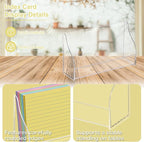 SHIQIKEJIPTY 5x8 Acrylic Index Card Holder Index Card Display Stand - Image 3