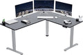 VIVO Electric Corner 63 x 55 inch L-Shaped Standing Desk, Memory Height by VIVO