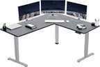 VIVO Electric Corner 63 x 55 inch L-Shaped Standing Desk, Memory Height by VIVO