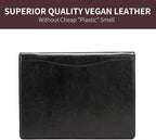 Geslun Vegan Leather 3 Ring Binder, 8.5 x 11 Letter Size Folio - Image 9