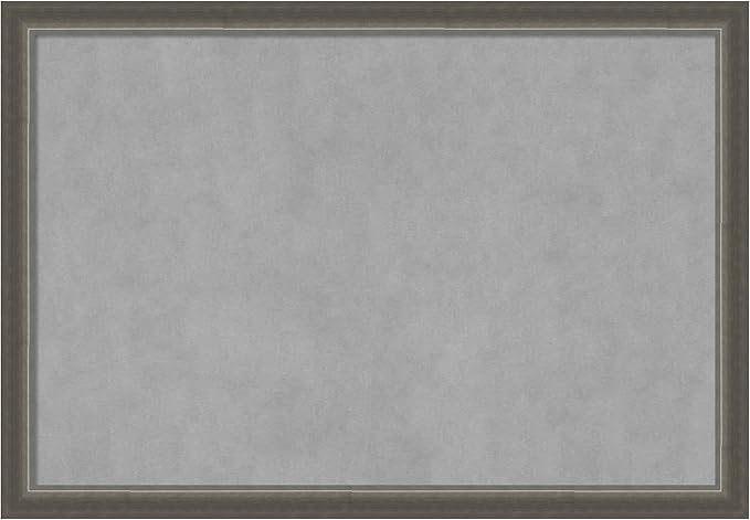 Amanti Art Silver Framed Magnetic Board 27x39 Large Vision Board by AmantiArt