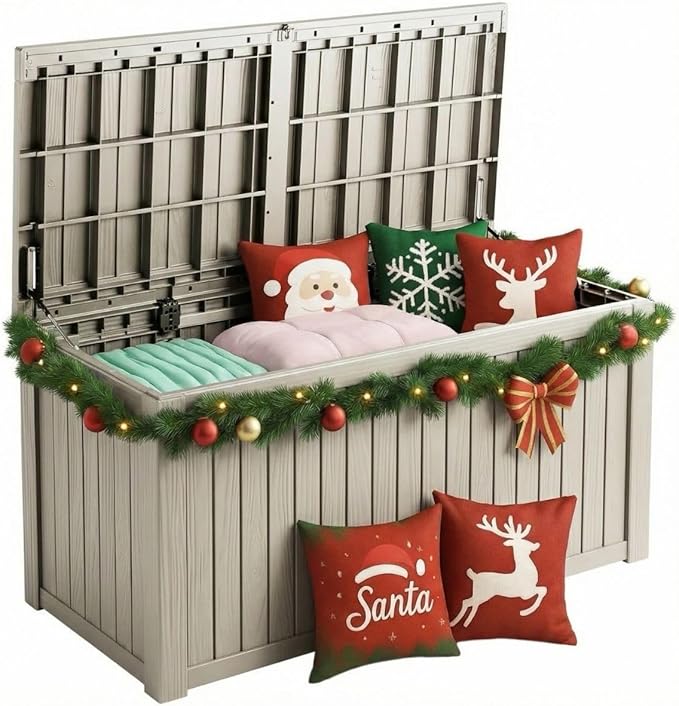 Yardgrace 210 Gallon Outdoor Storage Bench Waterproof by Unknown