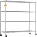 Homdox 4-Tier Heavy Duty Metal Shelves by HOMDOX