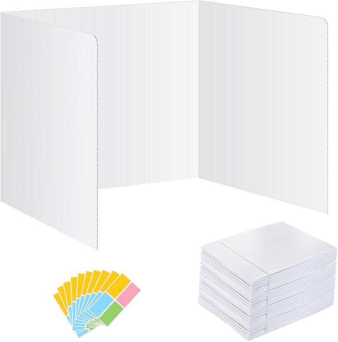 24 Pack Privacy Shields for Student Desks, Privacy folders for Student Testing by bcabo