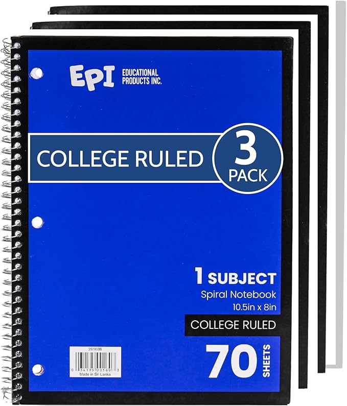 EPI Spiral Notebook | 1 Subject by EPI