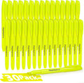 Duchong 30 Yellow Highlighters, Chisel Tip Dry-Quickly Highlighter Markers by Duchong