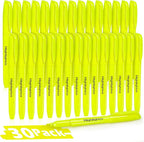 Duchong 30 Yellow Highlighters, Chisel Tip Dry-Quickly Highlighter Markers by Duchong