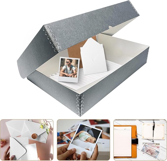 Lineco, 11x17 Clamshell Archival Folio Storage Box, Acid-Free - Image 2