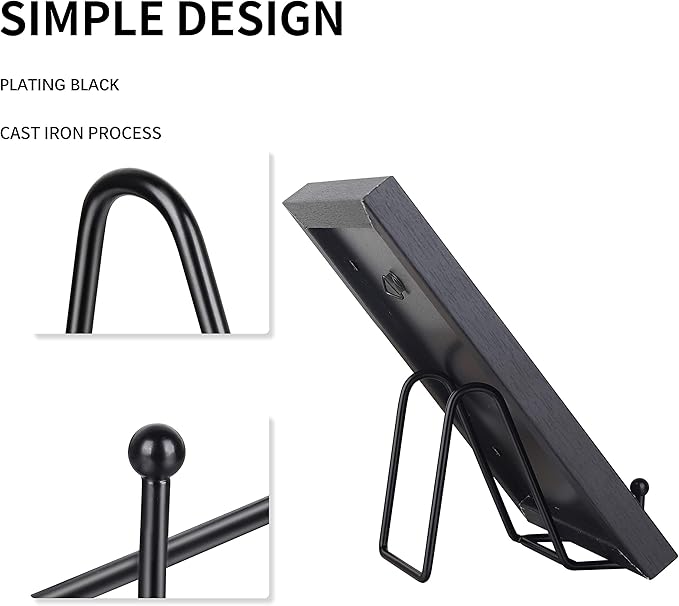 Decolore 5 Pack 3 Inch Small Easel Metal Display Stands - Image 3