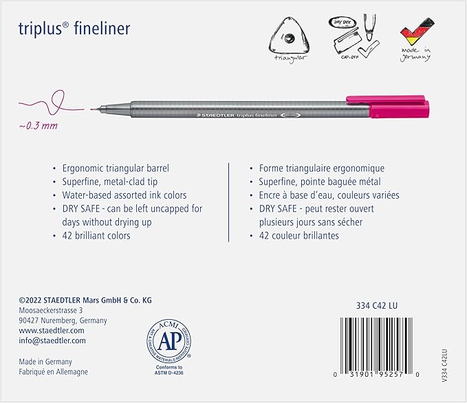 STAEDTLER Fineliner triplus 60pcs - Image 2