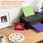 Cardstock 8.5 X 11, 80 Sheets 10 Colors Card Stock, 75lb/ 200gsm Copy Paper - Image 4