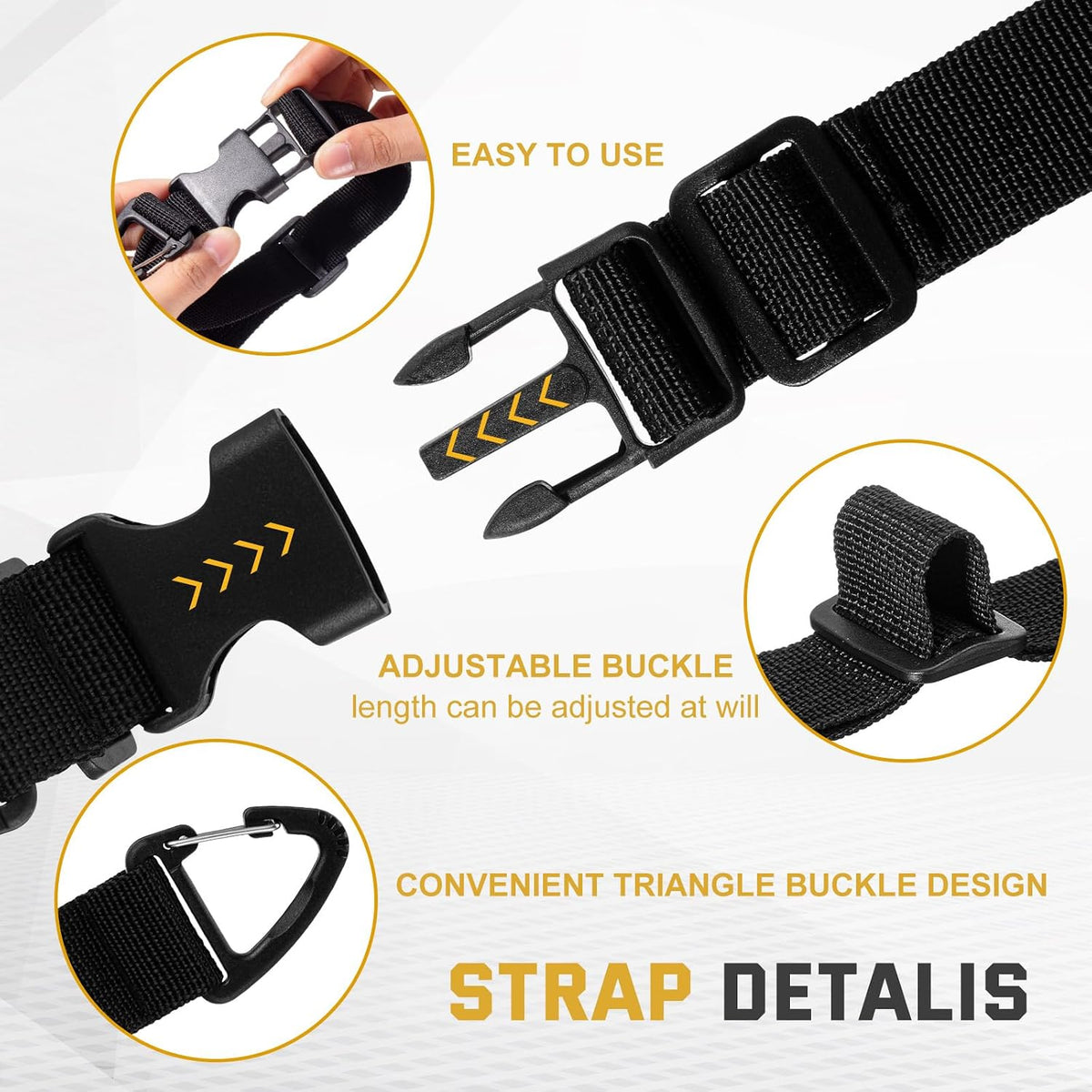 36 Pack Adjustable Extension Cord Holder Straps,Black