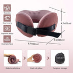 SPRFUFLY Super Soft Travel Pillow, 100% Memory Airplane Pillow - Image 2