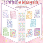 TaoBary 160 Pcs Stationery Paper Set 50 Double Sided Stationery Papers - Image 4