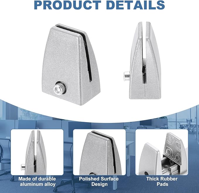 PATIKIL 1.7x1.3x2.4" Desk Divider Support Clamp - Image 4