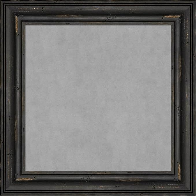Amanti Art Black Framed Magnetic Board 15x15 X-Small Vision Board by AmantiArt