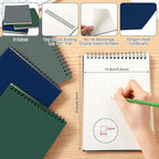 Engrowtic 3 Pack Graph Paper Spiral Notepad A5 Top Wirebound Notepad Grid - Image 2