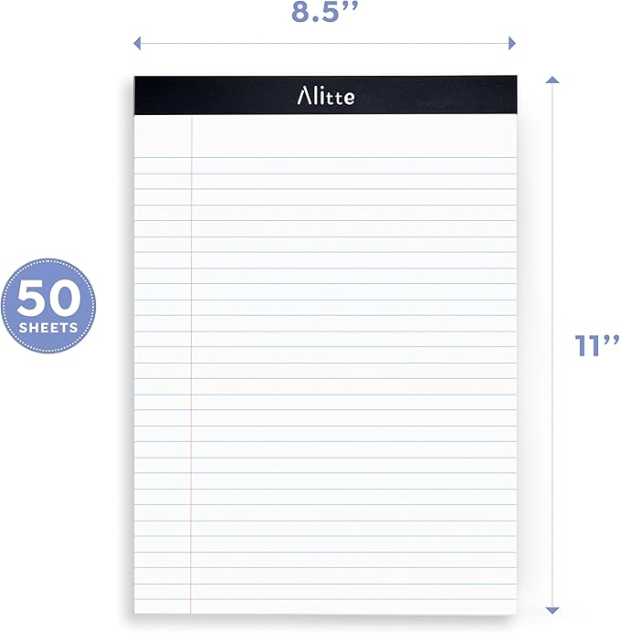 Alitte Legal Notepads 8.5 x 11, No Ink Bleeding - Image 3