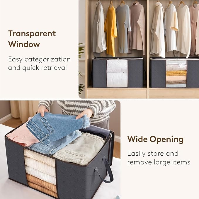 Lifewit 90L Large Storage Bags, Closet Organizers and Storage, Clothes Storage - Image 7