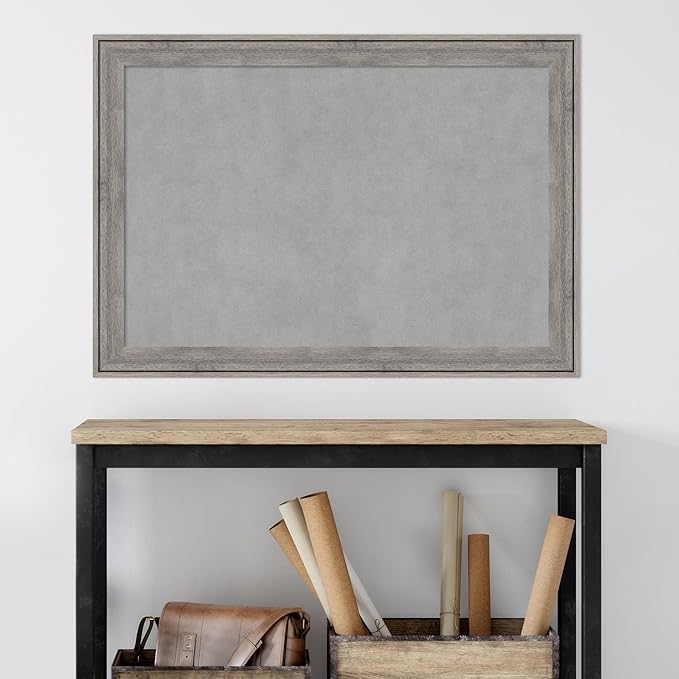 Amanti Art Grey Framed Magnetic Board 29x41 Large Vision Board - Image 6