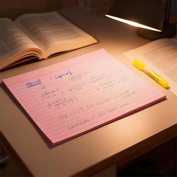 JINMIKEJI Pink Ruled Index Cards 5x7 Inch - Image 3