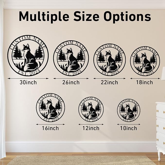 Metal Signs Customized, Personalized Fox Metal Signs, Funny Fox Wall Art Decor - Image 6