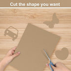 OcePor 100 Sheets Brown Cardstock Paper, Colored Printer Paper 8.5 x 11 - Image 4
