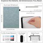 AGM Portable White Board Dry Erase Notebook, Small Travel Dry Erase Board - Image 2