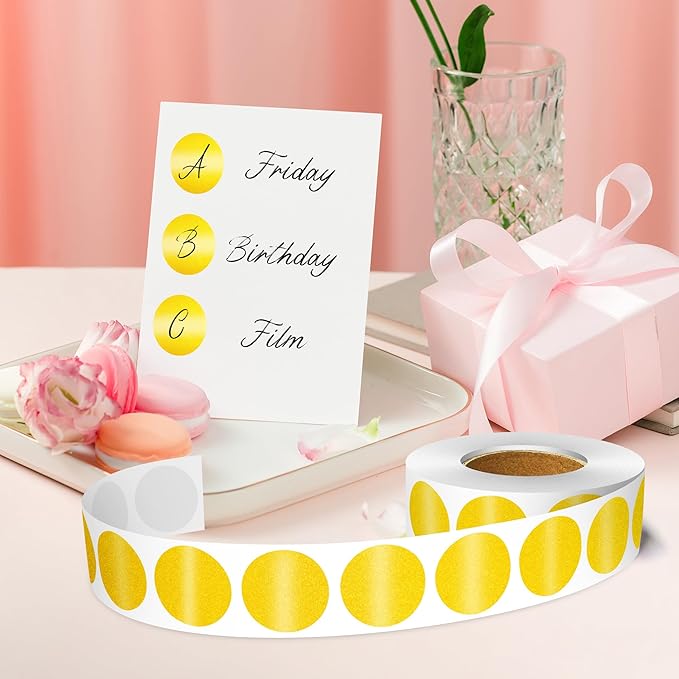1 Inch Round Color Coding Labels, Round Color Dot Labels - Image 5
