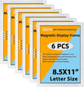 JIUYE 8.5 x 11 Self Adhesive Magnetic Sign Holder, Dual Sides Transparent by JIUYE