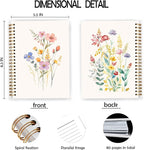 JWVK Vintage Wild Flower Botanical Plant Notebook 04, Rustic Spring Floral - Image 2