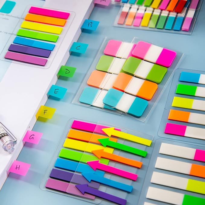 Golcellia Sticky Book Index Tabs, Page Tabs Markers, Sticky Notes Tabs 1272 - Image 8