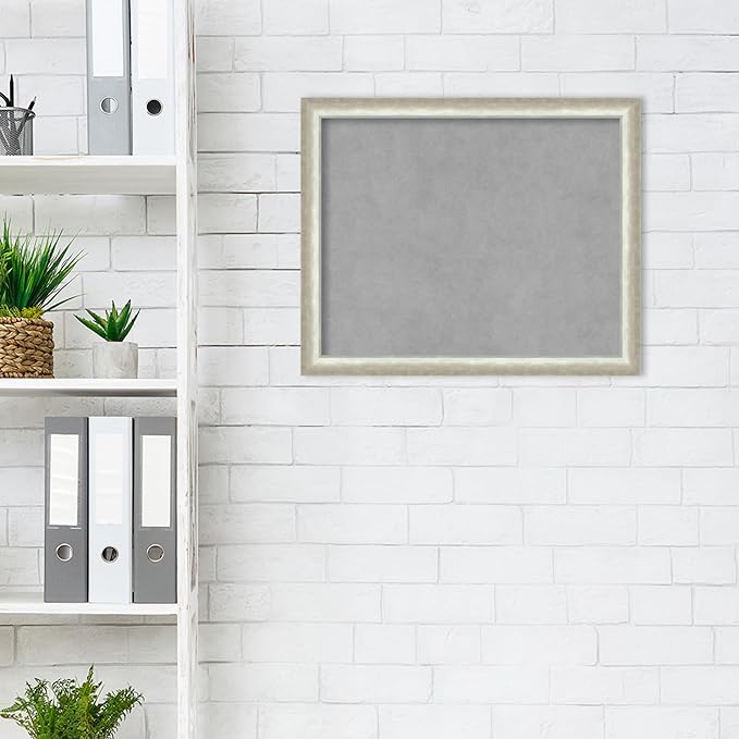 Amanti Art Silver Framed Magnetic Board 18x22 Small Vision Board - Image 5