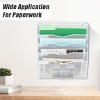 EASEPRES 5 Pocket Mesh Hanging Wall File Organizer, Wall Mounted Mail Paper - Image 7