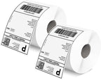 MUNBYN 4x6 Inch Direct Thermal Labels, 1000 Sheets/2 Rolls, Shipping Paper