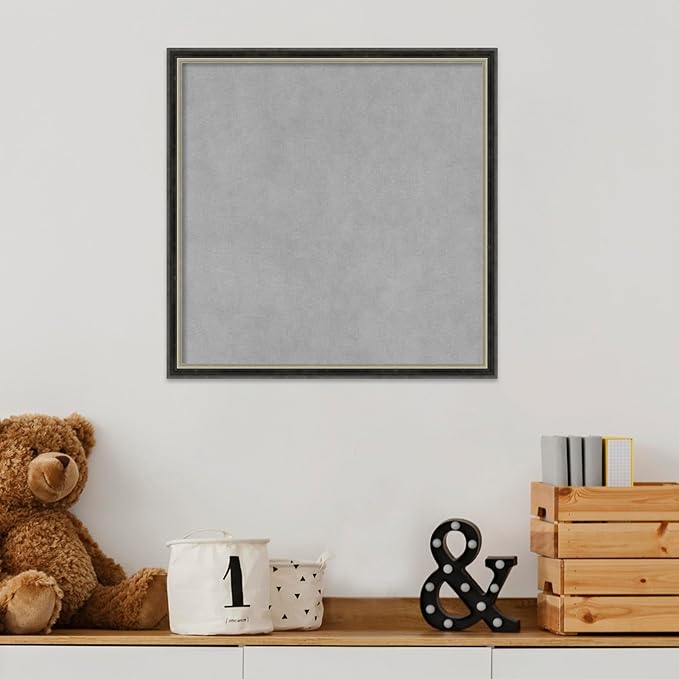 Amanti Art Black Framed Magnetic Board 17x17 Small Vision Board - Image 5