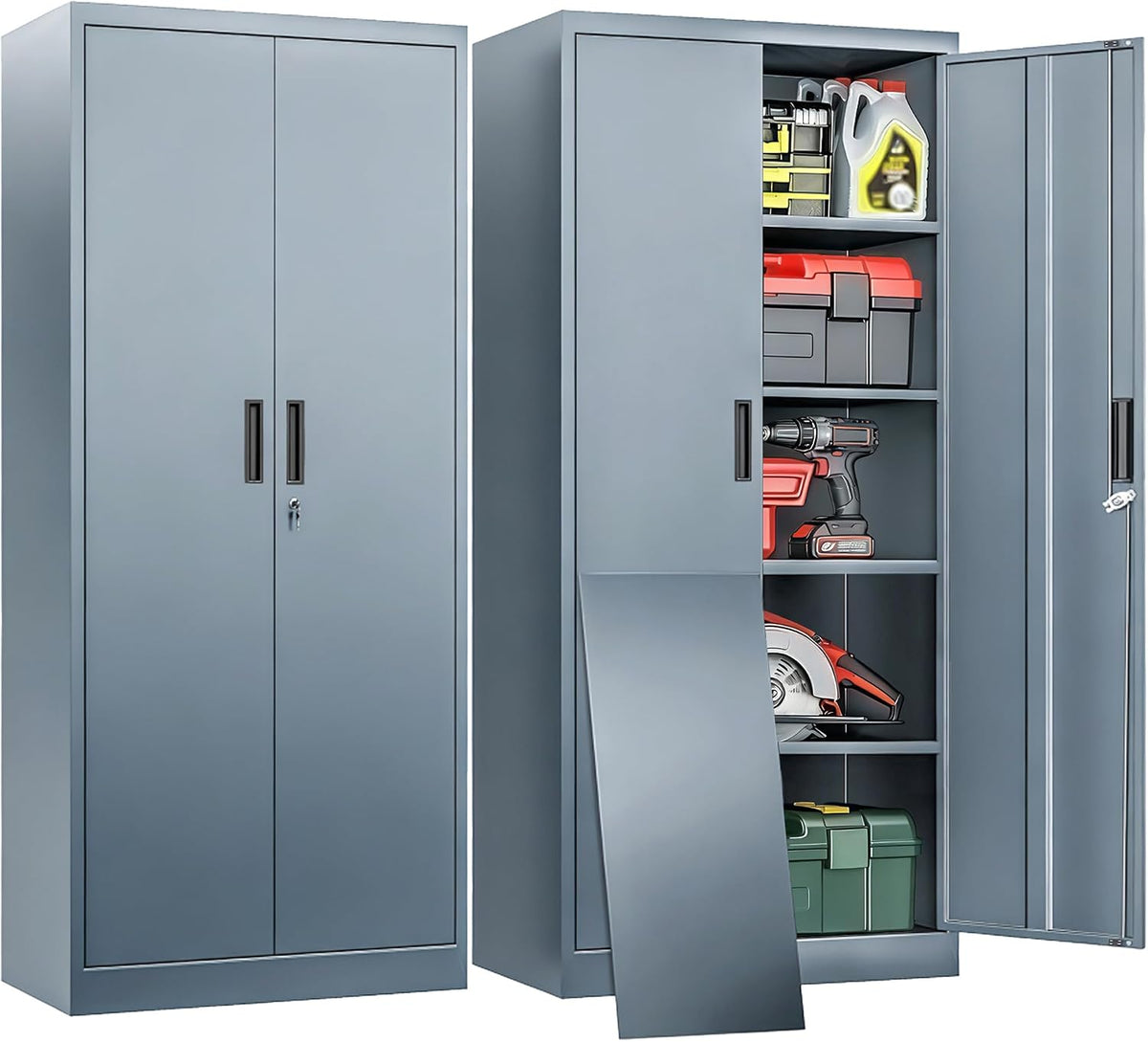 besfur metal garage storage cabinet with locking doors, main product view