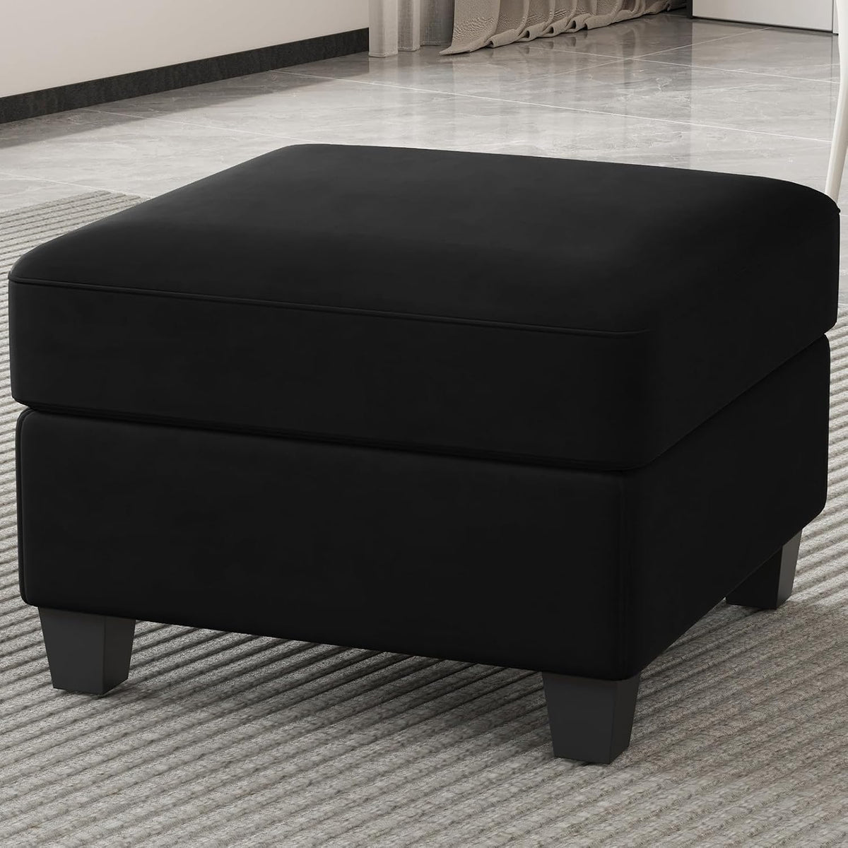Belffin Modular Sofa Storage Ottoman Module for Velvet Piping Modular Sectoin...
