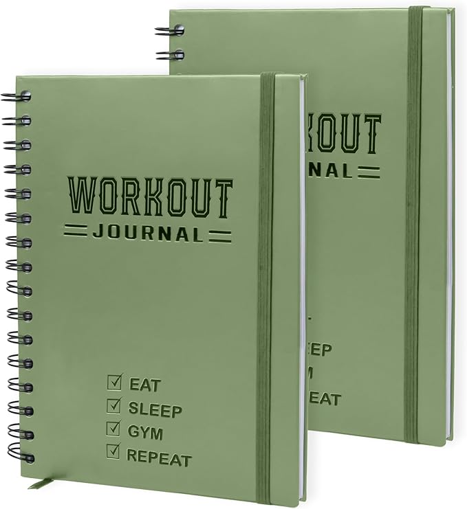 Nextnoid Hardcover Fitness Planner Workout Journal by Nextnoid