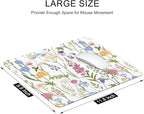 Auhoahsil Mouse Pad, 12 x 10 in Simple Flower Theme Computer Mouse Pad - Image 3